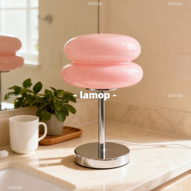 Lighting Decor Bedroom - Lampada da Comodino Retrò Color Crema,