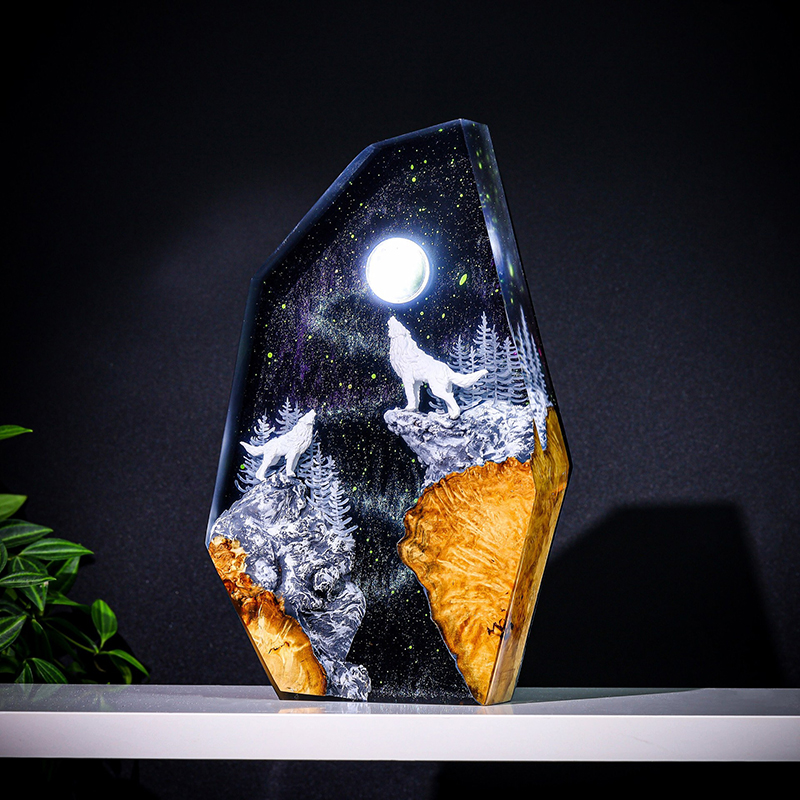 Lighting Christmas Decor - Lampada da Tavolo in Resina a