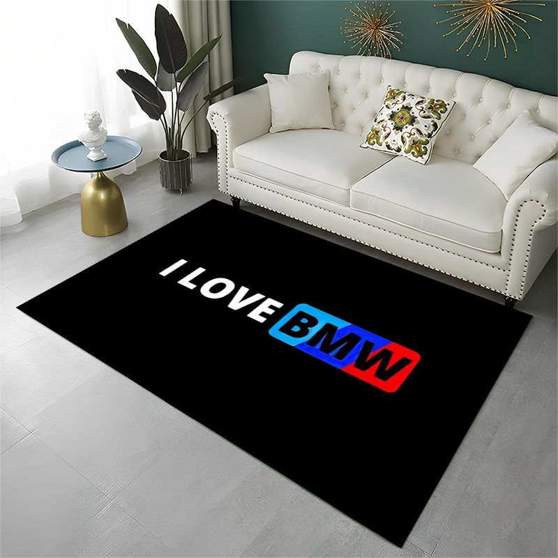 Lighting Mcqueen Bedroom Decor - Tappeto 3D Retrò B-BMW Racing Car
