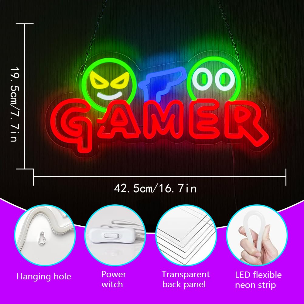 Insegna al Neon LED per Gamer, - Lighting Christmas Decor recensione e prezzo