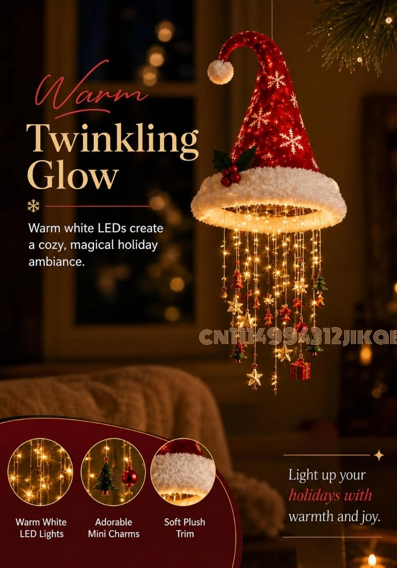Lampadario a forma di cappello - Lighting Christmas Decor recensione e prezzo