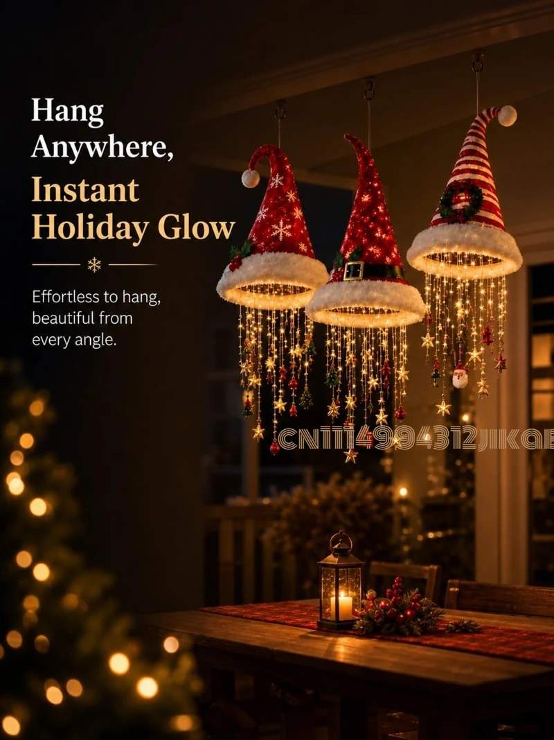 Lampadario a forma di cappello - Lighting Christmas Decor recensione e prezzo