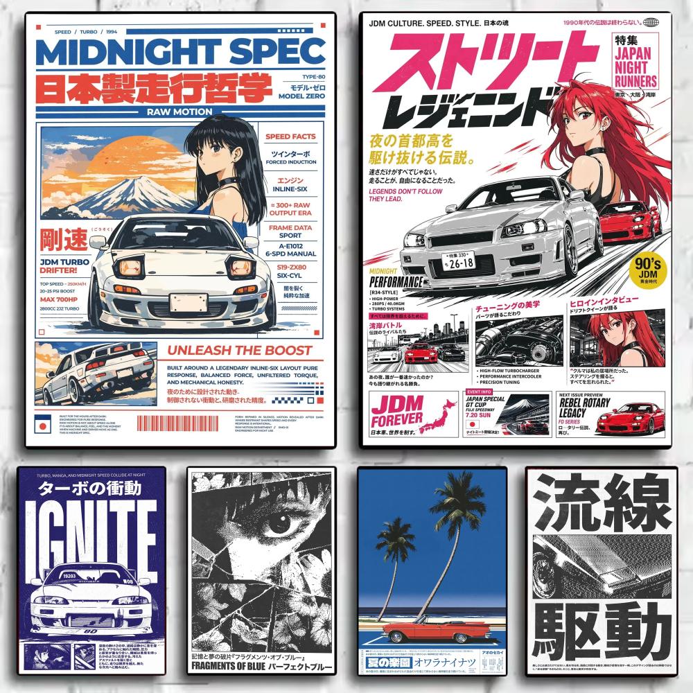 Poster in stile Japandi di Car - Lighting Mcqueen Bedroom Decor recensione e prezzo